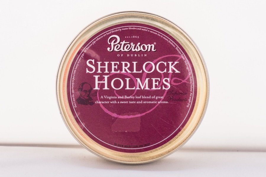 Peterson Sherlock Holmes 50g pipe tobacco tin – Virginia Burley blend for sale UK