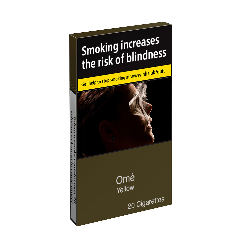 Omé Yellow Superslims Premium Cigarettes 20 Count Pack