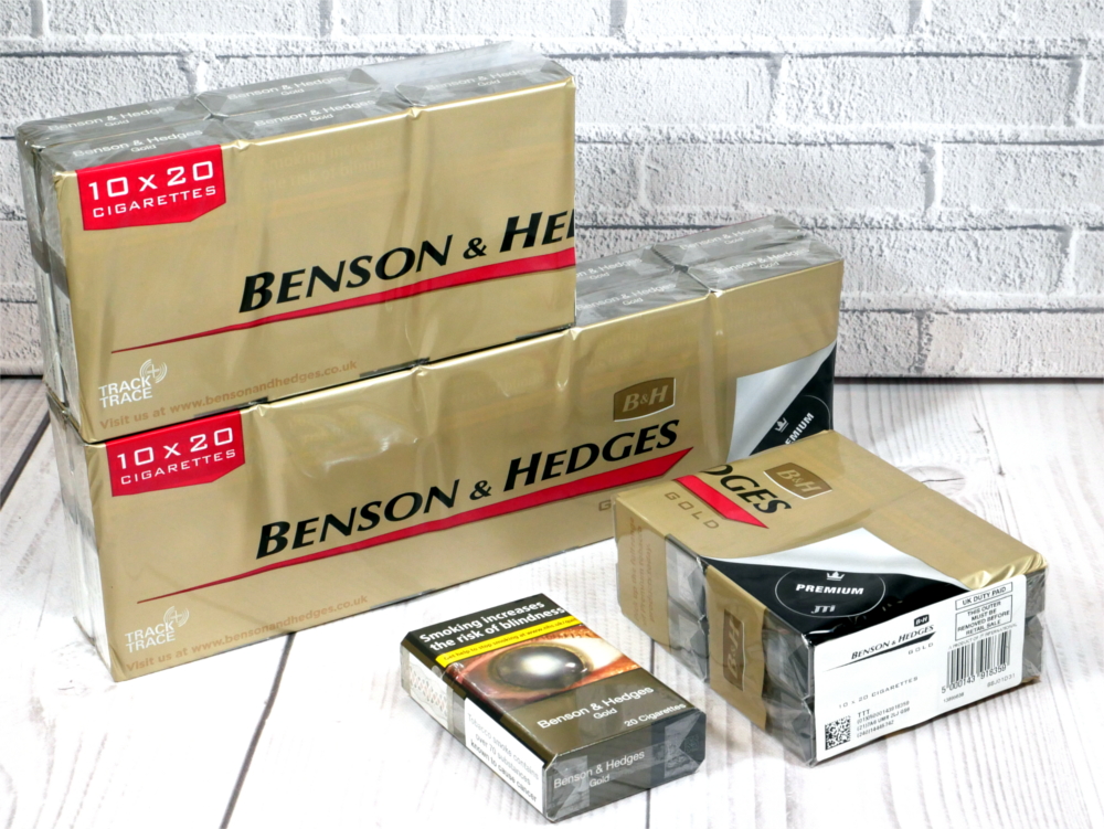 Benson & Hedges Gold King Size 20 Pack cigarettes UK