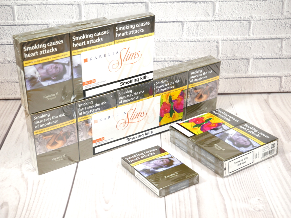 Karelia S Original Slims 20 pack – buy duty paid slim cigarettes online UK at Smoke Kingz