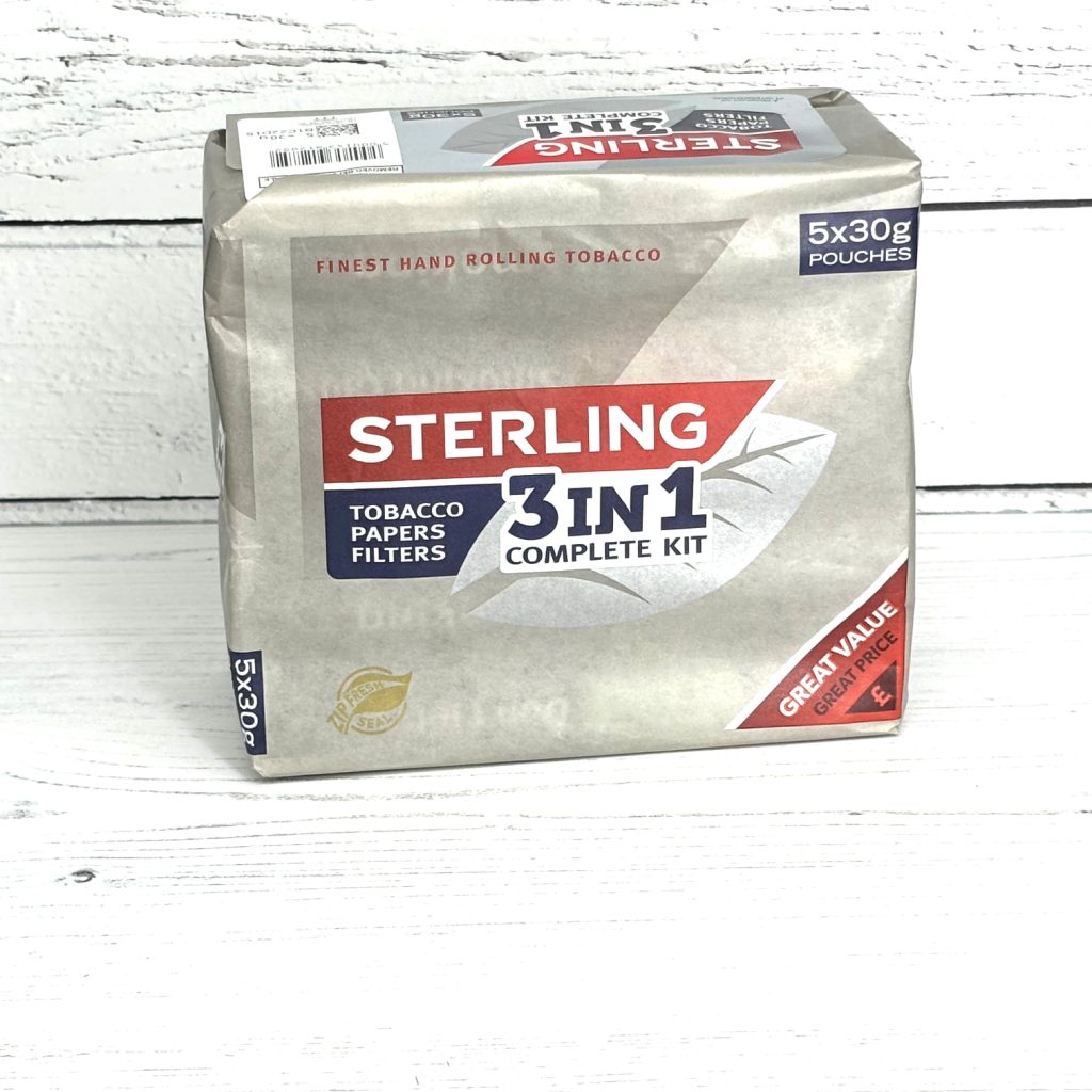 Sterling Essential 50g fine cut hand rolling tobacco pouch – Virginia blend for sale UK