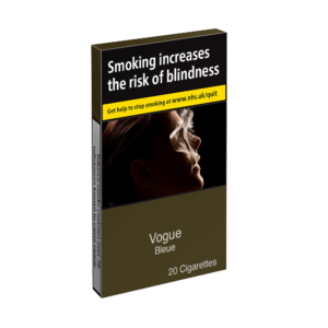 Vogue Essence Bleue Superslims 20 pack UK cigarettes plain packaging
