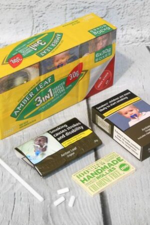Amber Leaf Original Fine Cut Hand Rolling Tobacco 30g pouch – buy online UK at Smoke Kingz