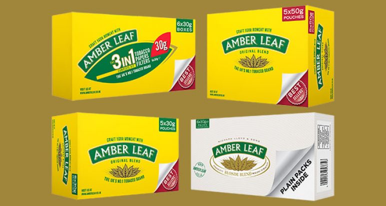 Amber Leaf Original Fine Cut Hand Rolling Tobacco 30g pouch – buy online UK at Smoke Kingz