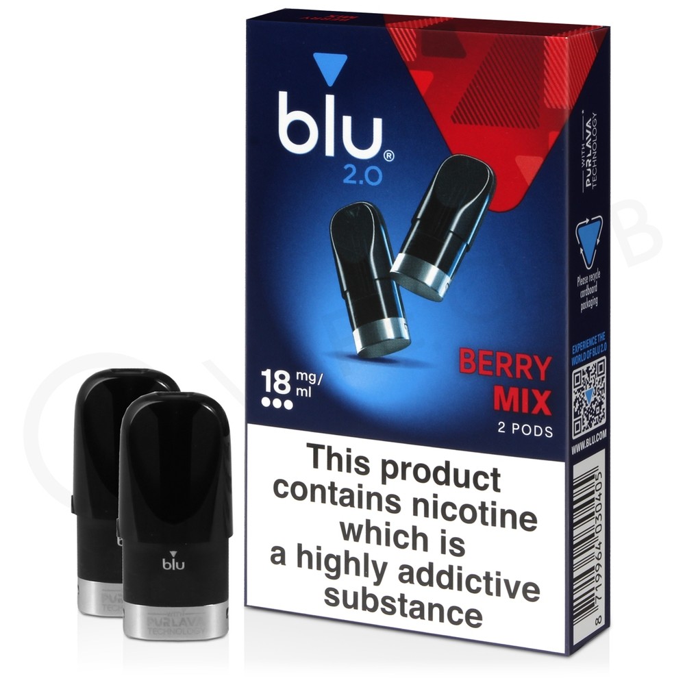 Blu Bar Berry Mix vape pods 20mg compatible with Blu Bar Kit