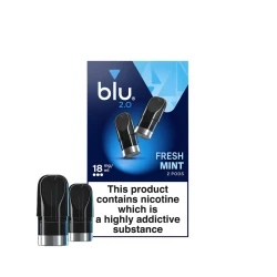 Blu Bar Banana Ice prefilled vape pods 2 pack, 20mg nic salt, UK