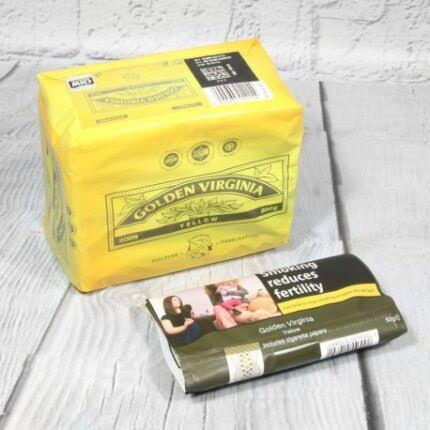 Golden Virginia Yellow 50g Hand Rolling Tobacco pouch with papers – buy online UK