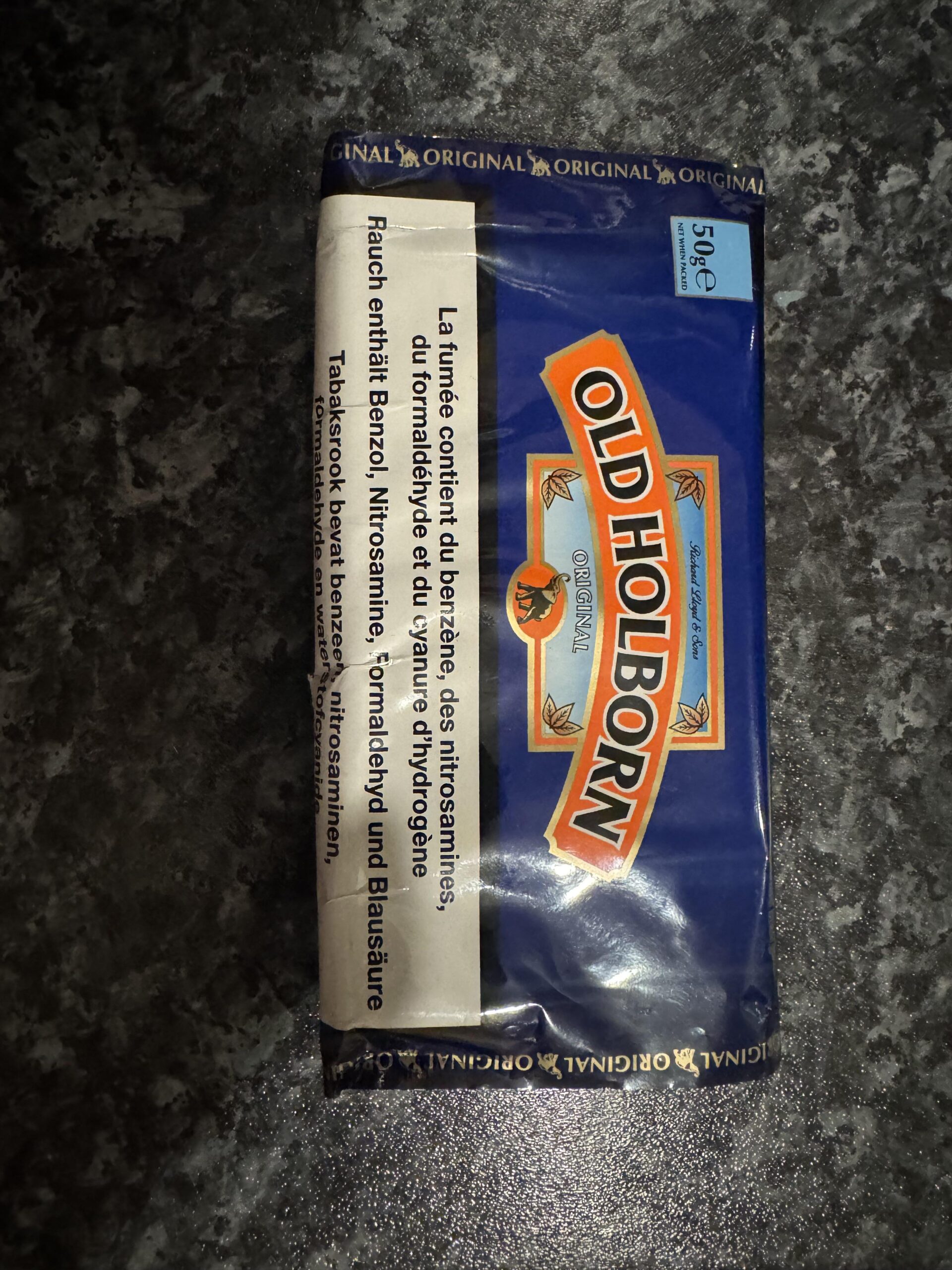 Old Holborn Dark Virginia Hand Rolling Tobacco 50g pouch – buy online UK at Smoke Kingz