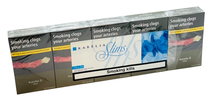 Karelia S Original Slims 20 pack – buy duty paid slim cigarettes online UK at Smoke Kingz