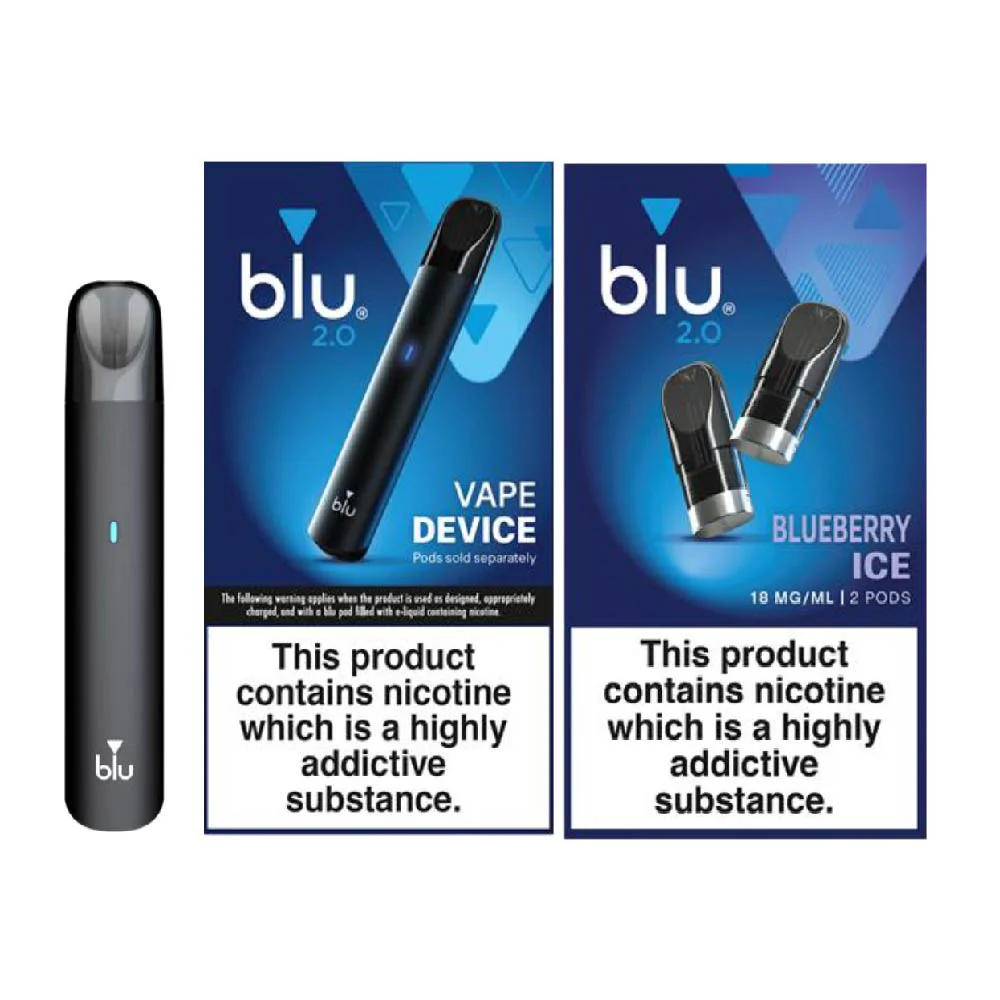 Blu 2.0 Watermelon Ice Vape Pods 18mg | 2 Pack | 2600 Puffs | UK