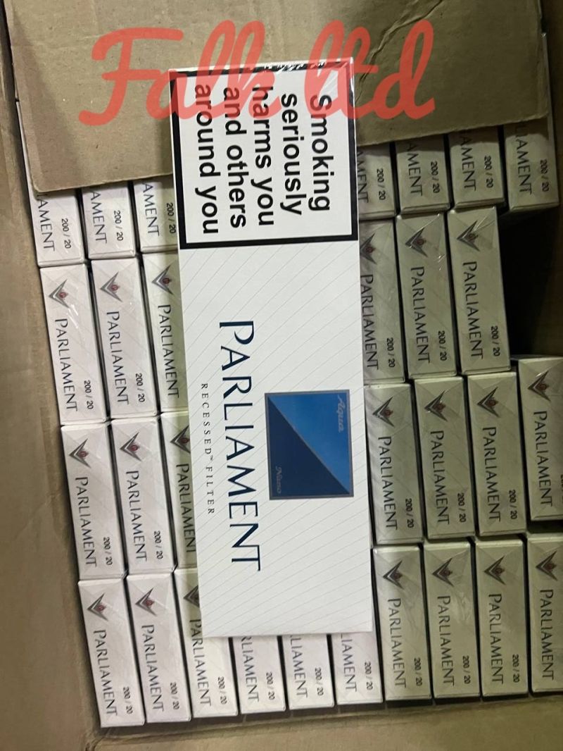 parliament silver blue cigarettes uk pack king size super lights mild recessed filter