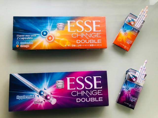 Buy Esse Change Double dual capsule cigarettes in the UK. Switch between menthol and berry flavours. Super slim Korean cigarettes with fast UK delivery.