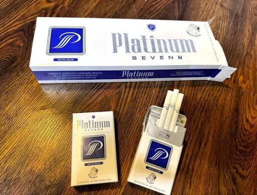 platinum seven blue cigarettes uk pack king size medium balanced flavour