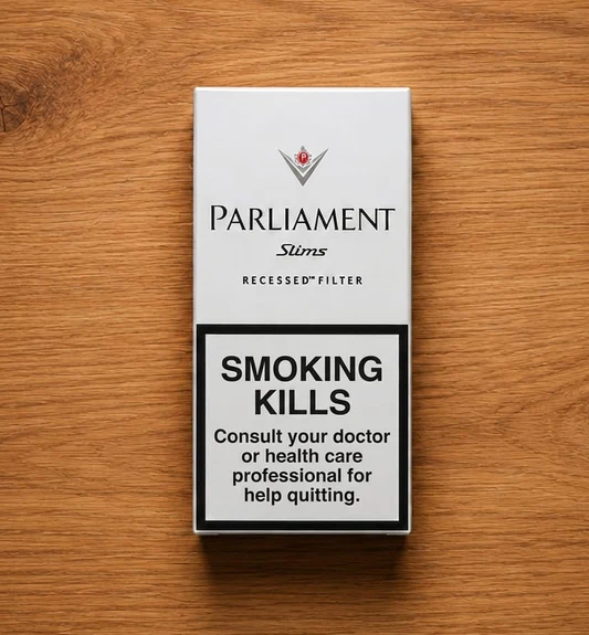 parliament silver blue cigarettes uk pack king size super lights mild recessed filter