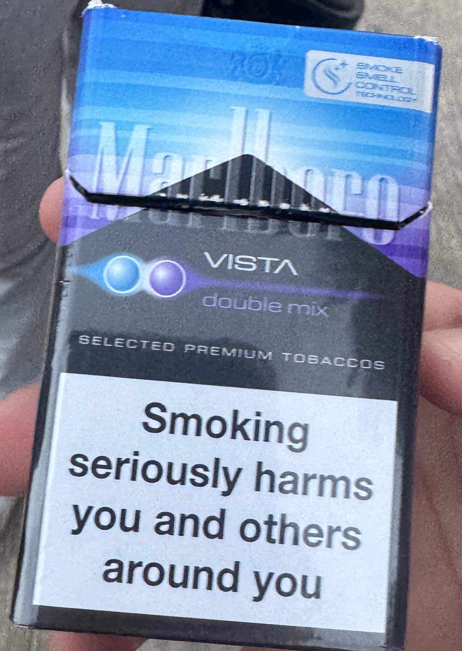 Marlboro Vista Double Mix cigarettes pack – dual capsule menthol berry for sale UK